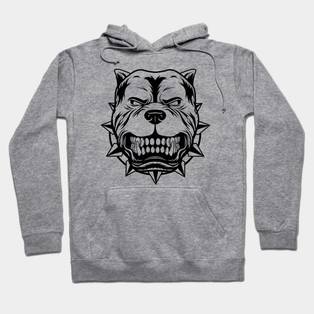 The pitbull face outlet hoodie